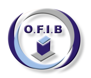 Logo de l'O.F.I.B - Organisation Française des Ingénieurs en Bâtiment. Symbole de qualité et d'expertise dans le secteur de la construction, associé à MPG Expert en bâtiment pour garantir des services de premier ordre et des normes professionnelles élevées.